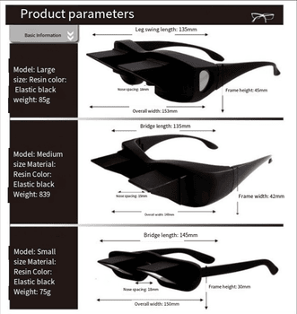 Lazy Periscope Horizontal Reading Glasses
